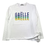 GAELLE shirt girocollo tinta unita con stampe in contrasto Bianco per Bambina 2741M00338 BIANCO GAELLE