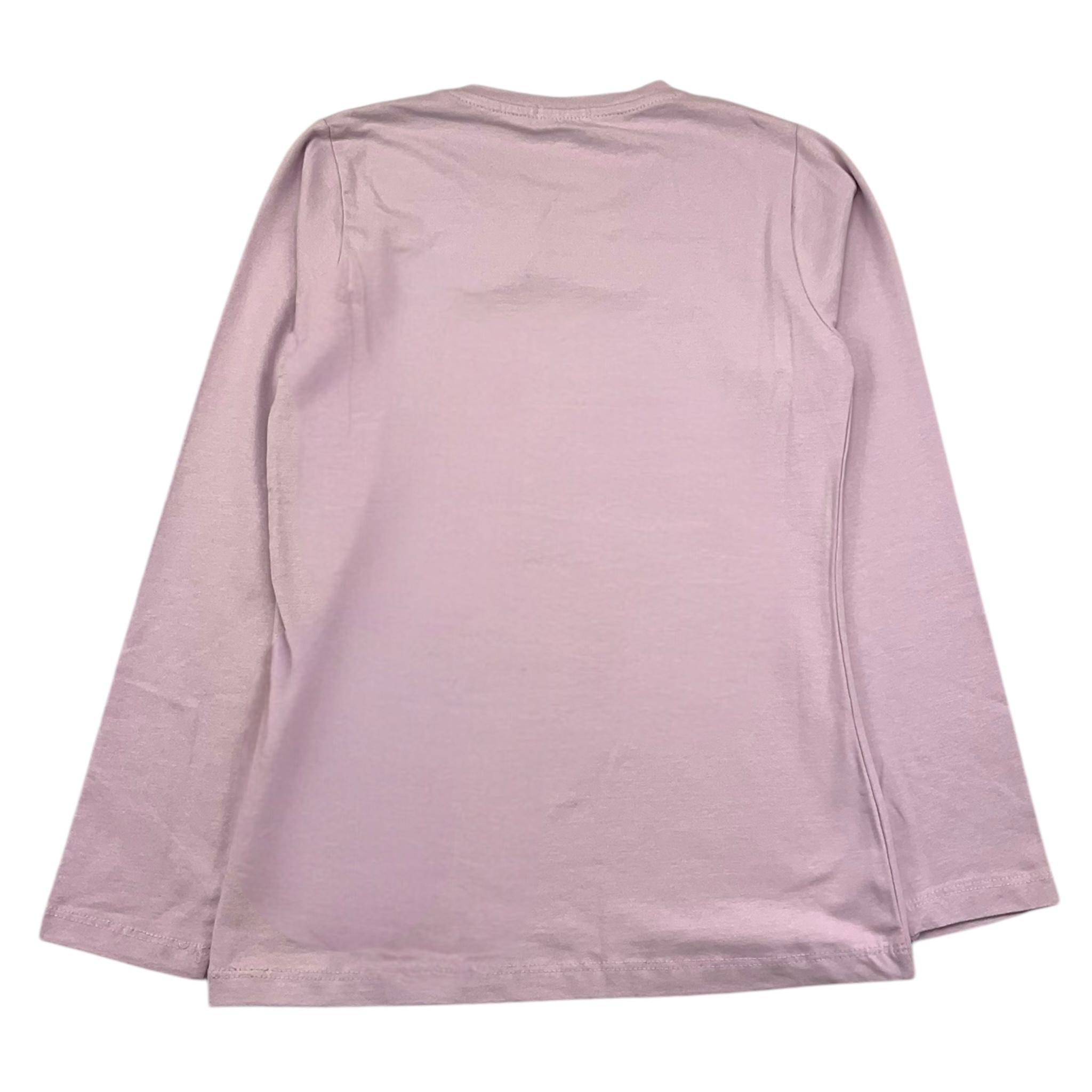 CECYLE shirt girocollo tint unita con stampa in contrasto Lilla per Bambina BY1823 LILLA CECYLE