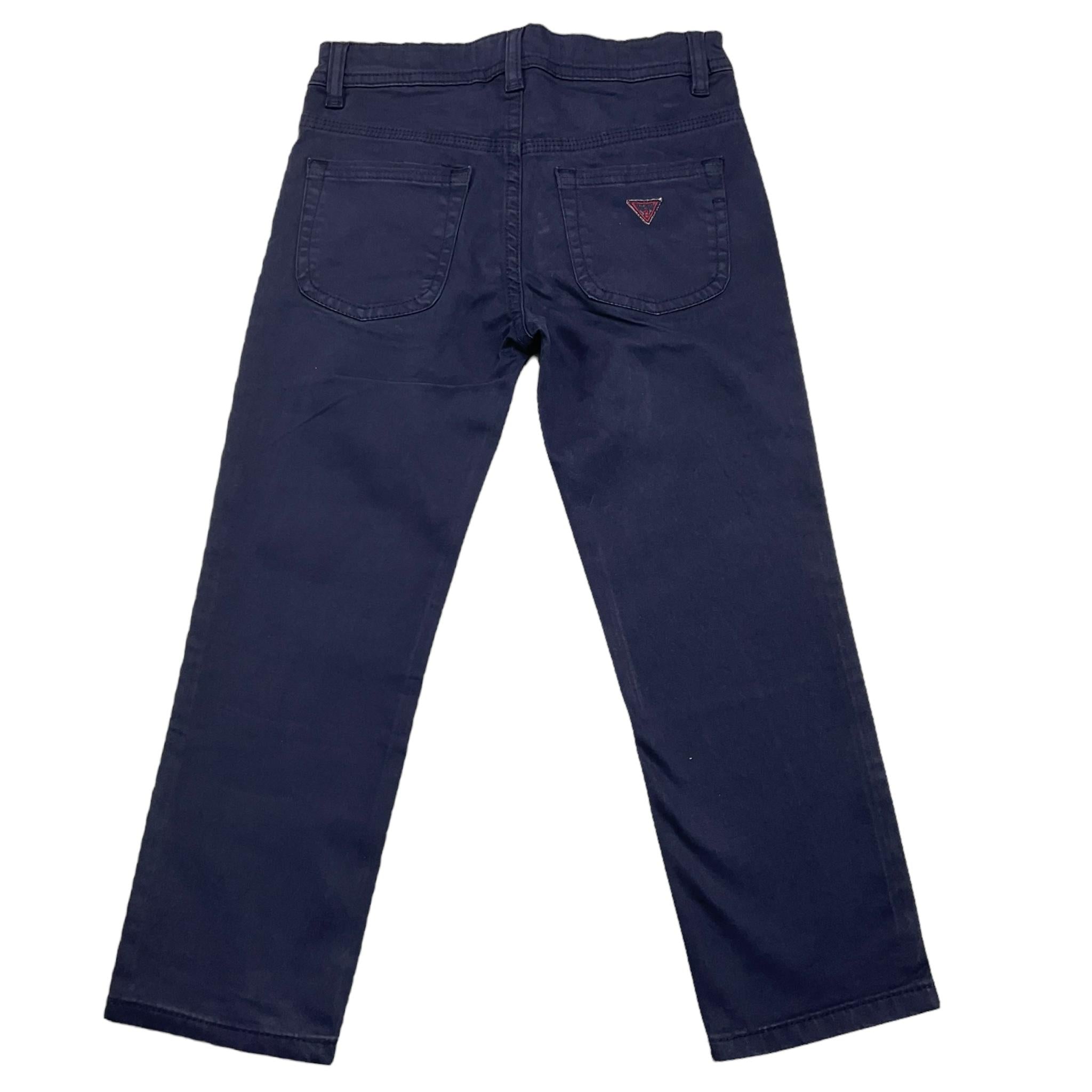 GUESS pantalone tinta unita con girovita regolable Blu per Bambino N4YB05WDD52 BLU GUESS
