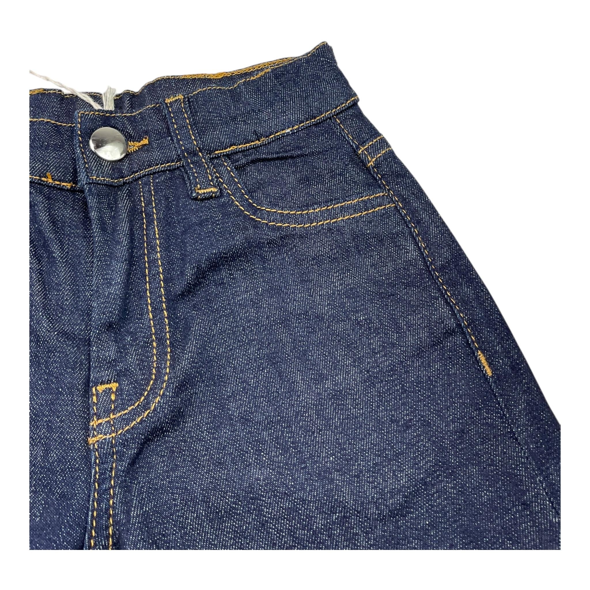 MARNI jeans tinta unita con girovita regolabile Blu per Bambina M01073 BLU MARNI