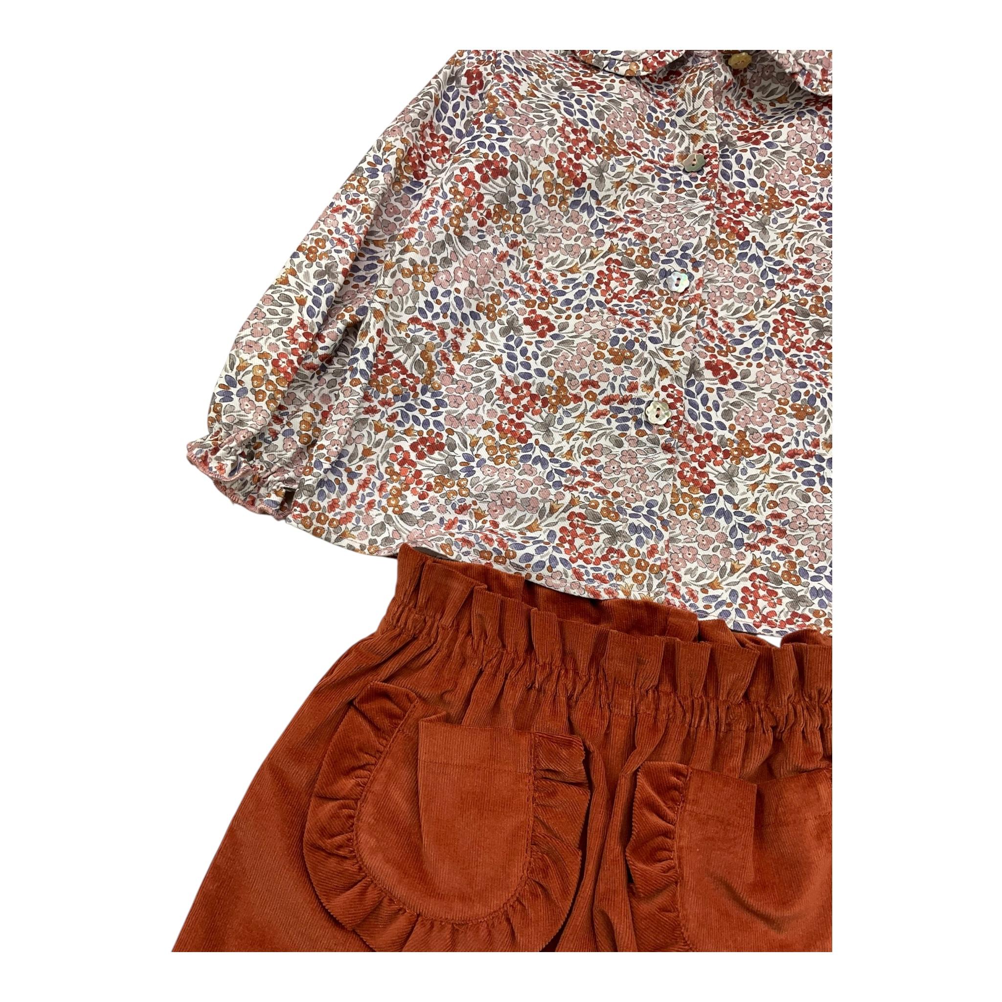 BARCELLINO completo 2 pezzi camicia-short Ruggine per Neonata 105907 RUGGINE BARCELLINO