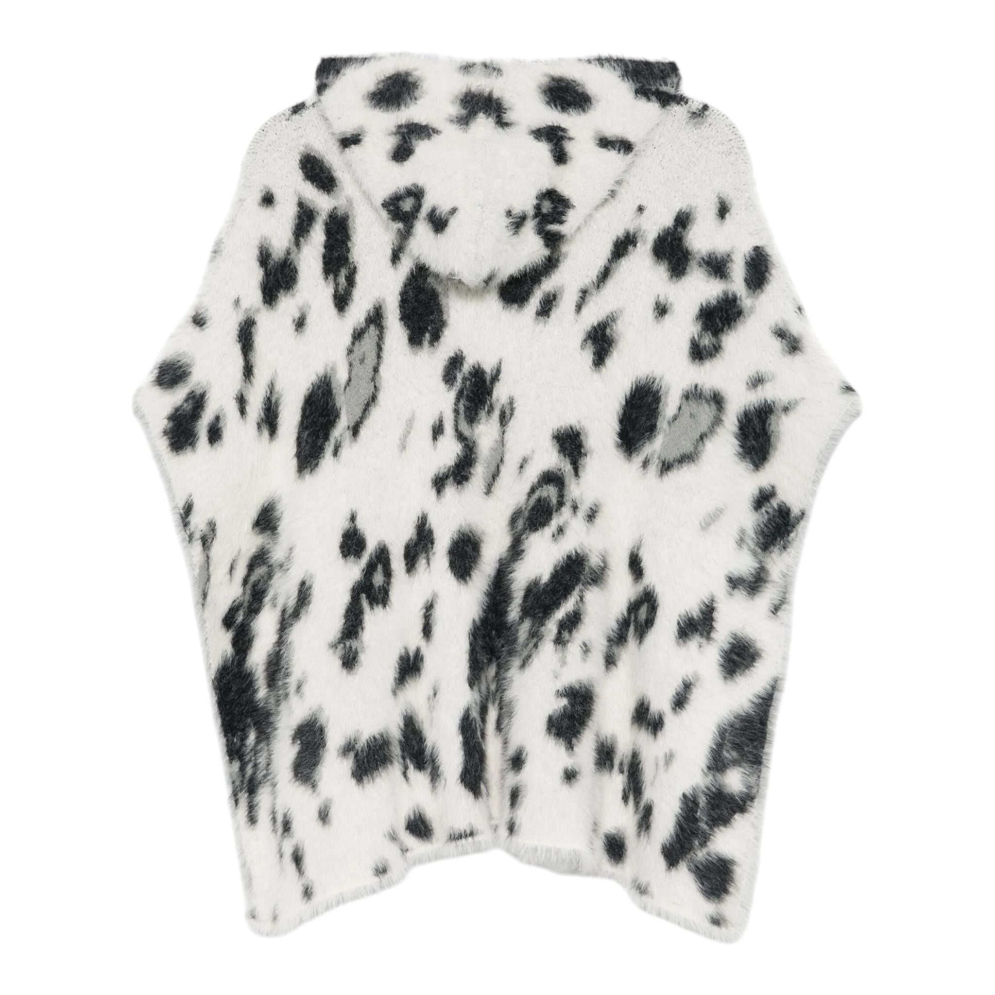 STELLA McCARTNEY mantella stampa fantasia con cappuccio Bianco/nero per Bambina TV2A43 BIANCO/NERO STELLA McCARTNEY