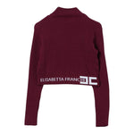 ELISABETTA FRANCHI maglia mezzo collo tinta unita con logo Bordeaux per Bambina EFMA152 BORDEAUX ELISABETTA FRANCHI