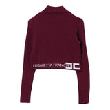 ELISABETTA FRANCHI maglia mezzo collo tinta unita con logo Bordeaux per Bambina EFMA152 BORDEAUX ELISABETTA FRANCHI