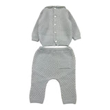 LITTLE BEAR completo 2 pezzi maglia-ghettina tinta unita Azzurro per Neonato 9102XM AZZURRO LITTLE BEAR