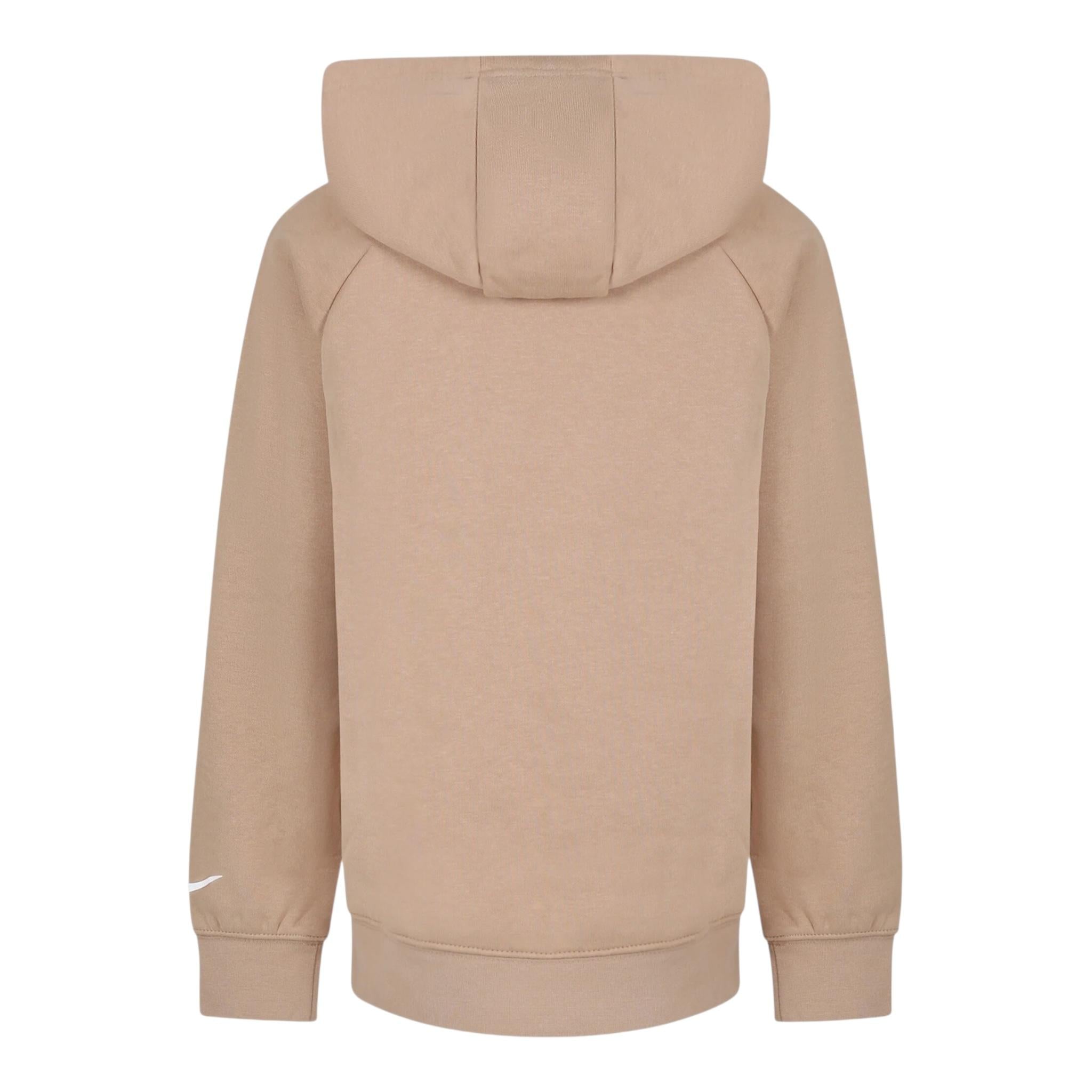 NIKE felpa tinta unita con cappuccio e stampa Beige per Bambino 9Q0870X BEIGE NIKE