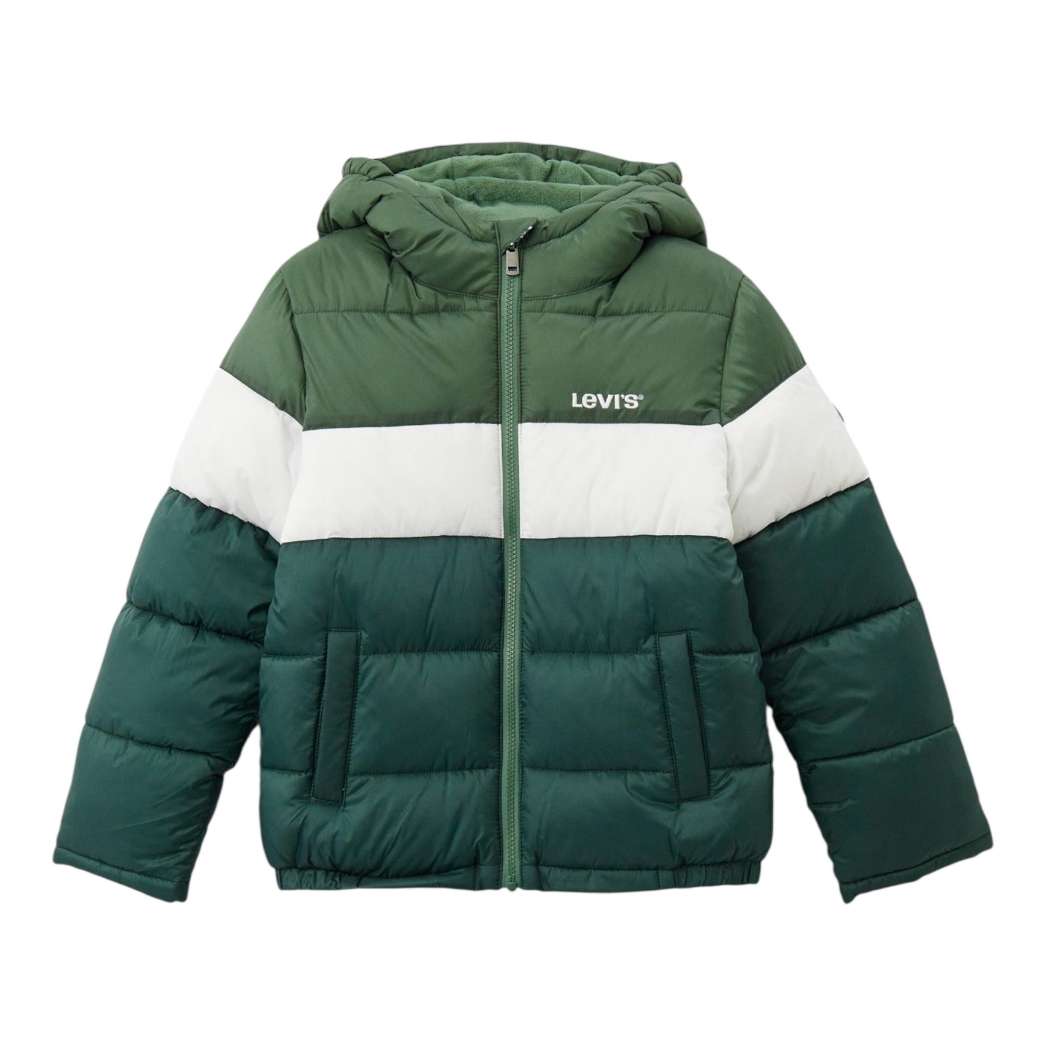 LEVI'S giubbino tinta unita cn cappuccio Verde per Bambino 9EL263 VERDE LEVI'S