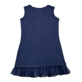MONNALISA canotta tinta unita cn tulle Blu per Bambina 170601A1 BLU MONNALISA