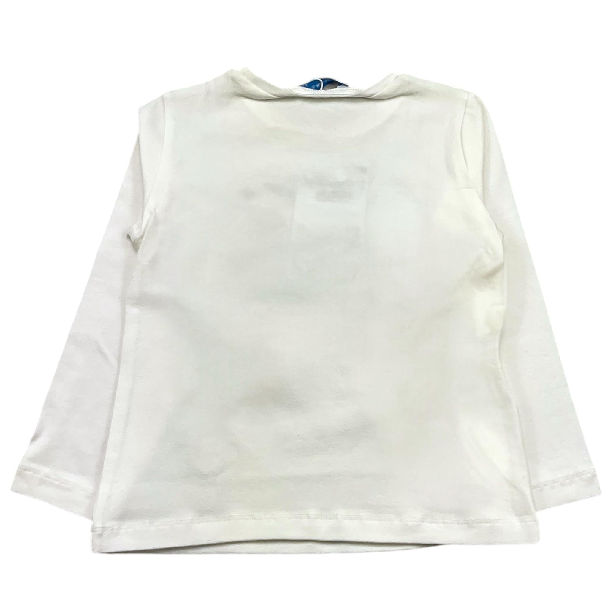 MAYORAL shirt girocollo tinta unita con stampa in contrasto Bianco per Bambina 406781 BIANCO MAYORAL