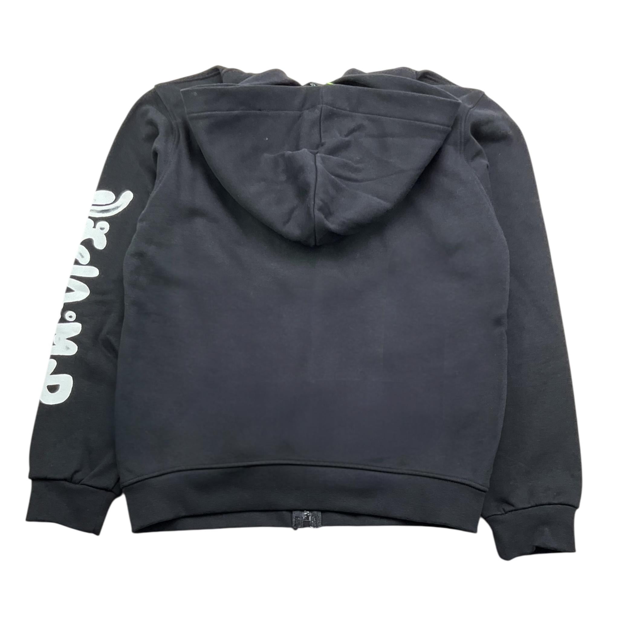 DISCLAIMER felpa tinta unita con zip e cappuccio Nero per Bambino 24IDK58261 NERO DISCLAIMER