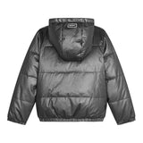 DKNY giubbino reversibile con cappuccio e stampa logo Nero per Bambina D60179 NERO DKNY