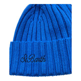 SAINT BARTH cappello tinta unita con logo Cobalto per Bambino WENGEN COBALTO SAINT BARTH