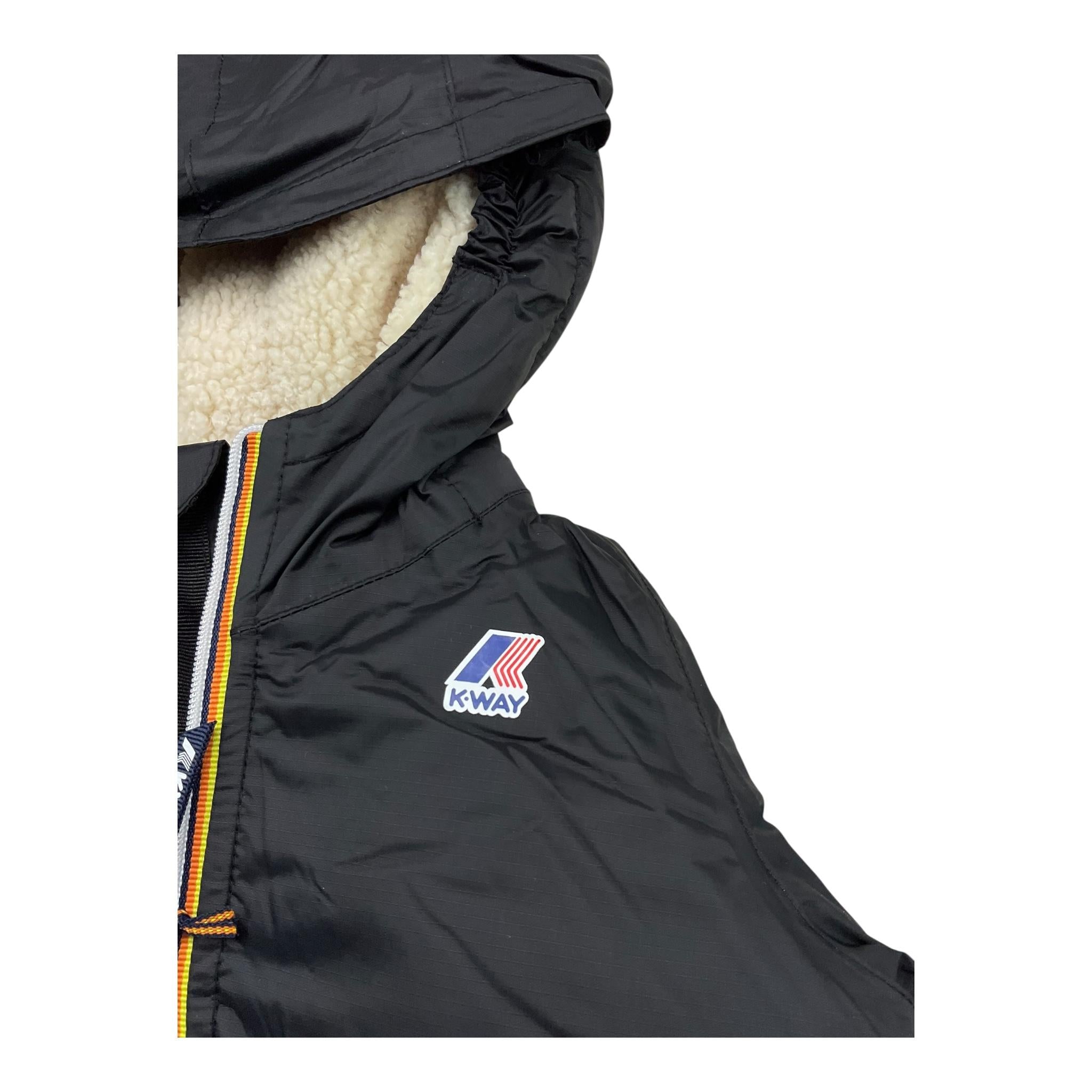 K-WAY giubbino tinta unita con cappuccio in contrasto Nero per Neonato K61157WWXX NERO K-WAY