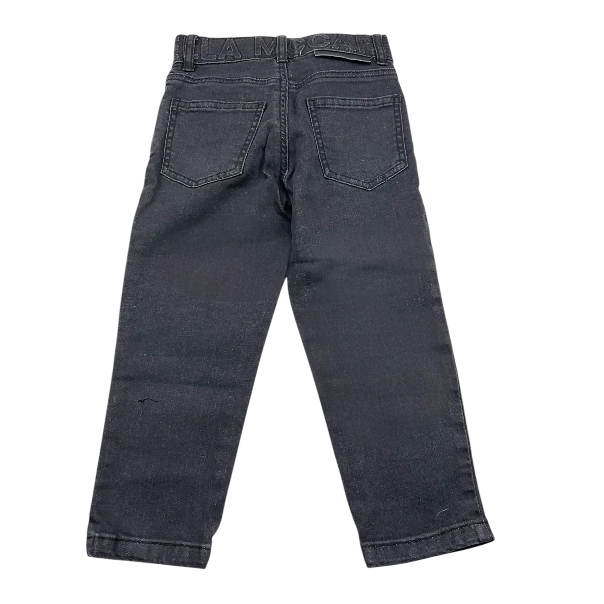 STELLA McCARTNEY jeans tinta unita con girovita regolabile Nero per Bambino TV6P20 NERO STELLA McCARTNEY