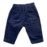 MOSCHINO pantalone tinta unita con camoscio Blu per Neonato MUP053X BLU MOSCHINO