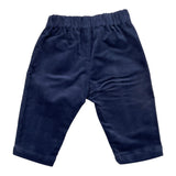 MOSCHINO pantalone tinta unita con camoscio Blu per Neonato MUP053X BLU MOSCHINO