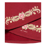ETRO felpa girocollo tinta unita con stampa Bordeaux per Bambina GV4A20 BORDEAUX ETRO