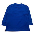 CESARE PACIOTTI shirt girocollo tinta unita con stampa in contrasto Cobalto per Neonato TSP5315BX COBALTO CESARE PACIOTTI