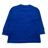 CESARE PACIOTTI shirt girocollo tinta unita con stampa in contrasto Cobalto per Neonato TSP5315BX COBALTO CESARE PACIOTTI