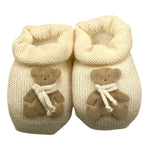 STORY LORIS babbucce tinta unita con orso Panna per Neonata 3203 PANNA STORY LORIS