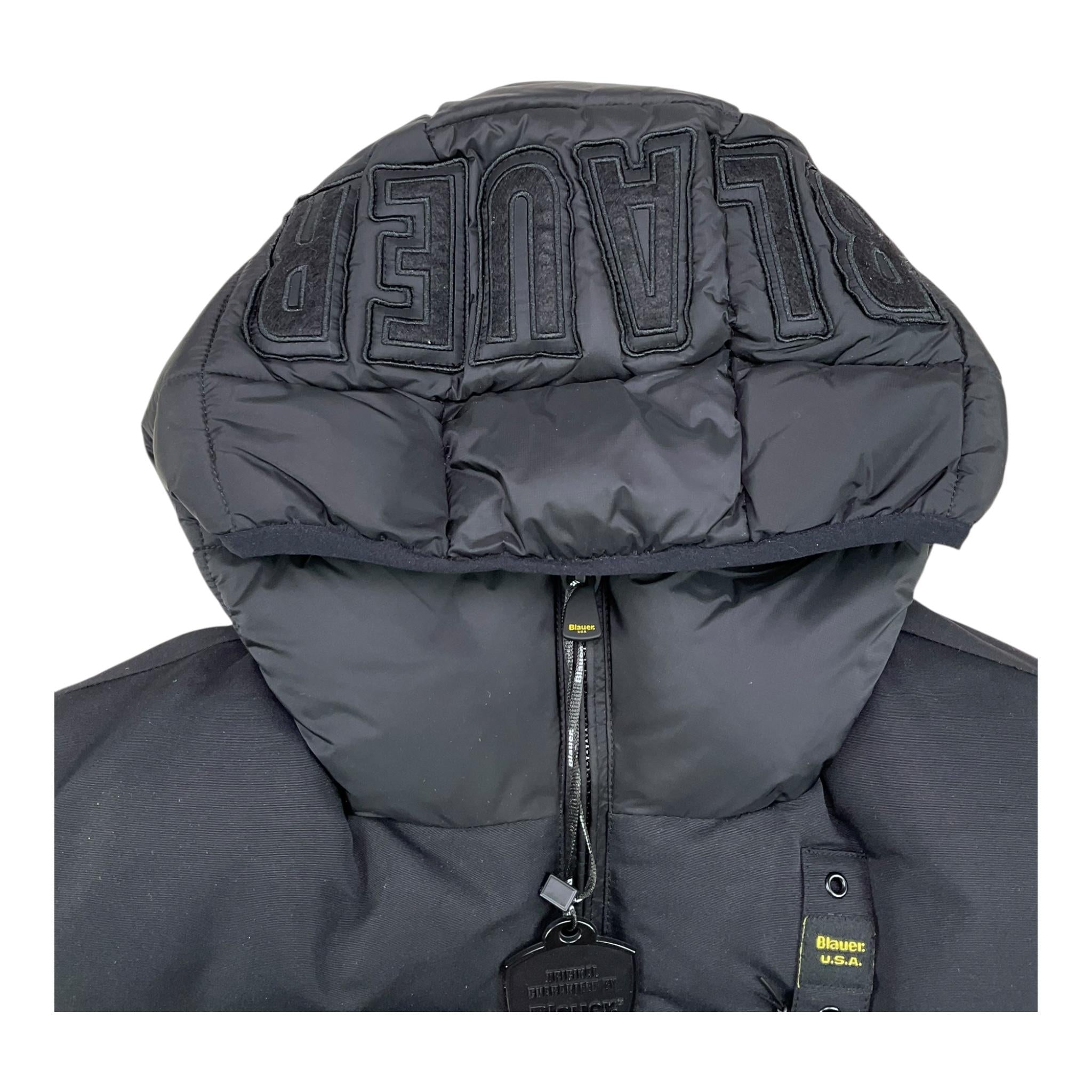 BLAUER giubbino tinta unita con cappuccio Nero per Bambino 24WBLKC02573 NERO BLAUER
