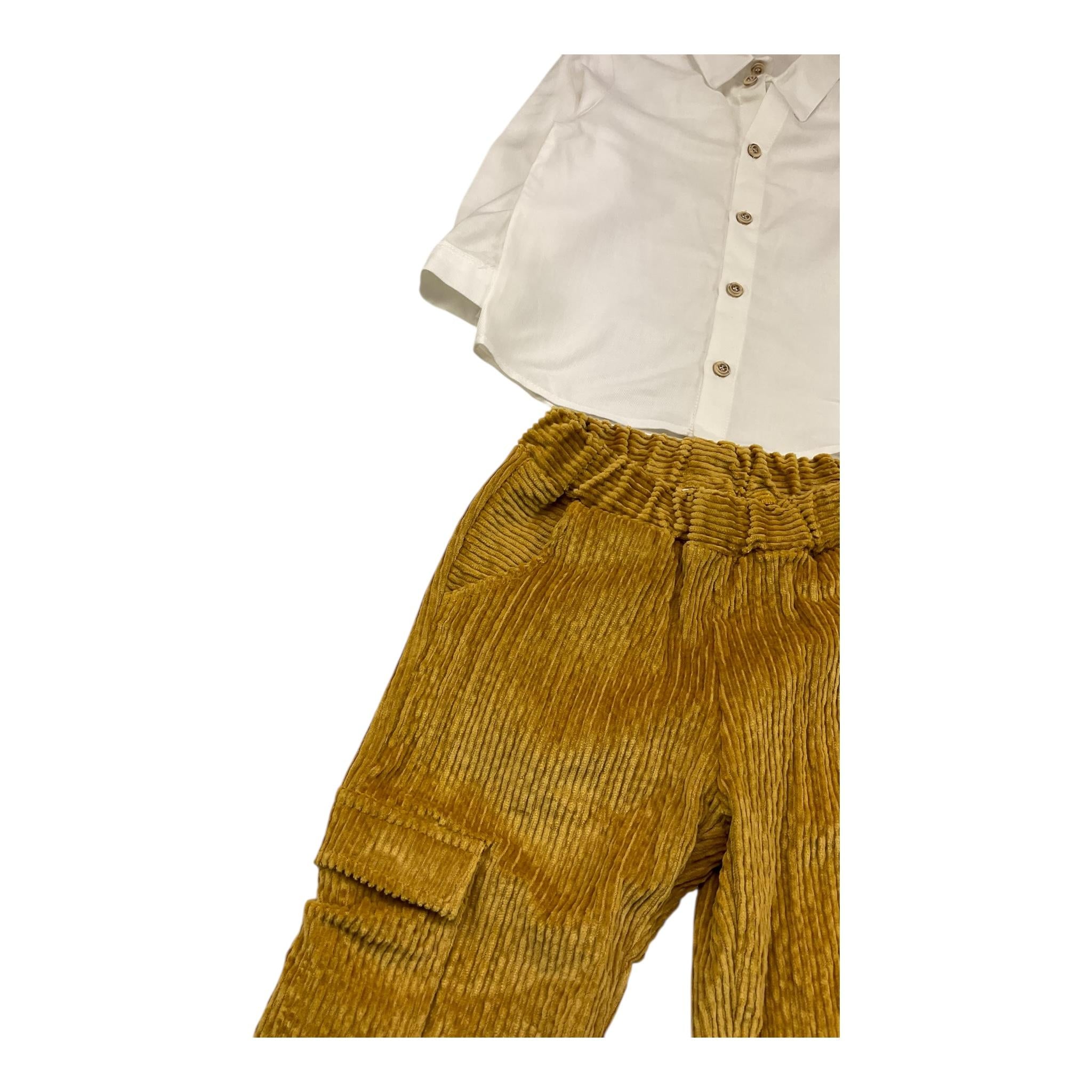 BARCELLINO completo 2 pezzi camicia-pantalone Bianco/giallo per Bambino 115912J BIANCO/GIALLO BARCELLINO