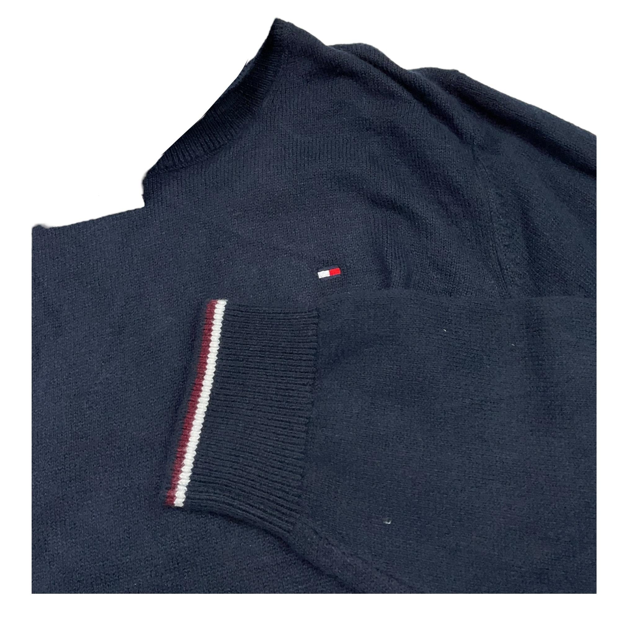 TOMMY HILFIGER maglia tinta unita collo alto Blu per Bambino KB0KB09248 BLU TOMMY HILFIGER