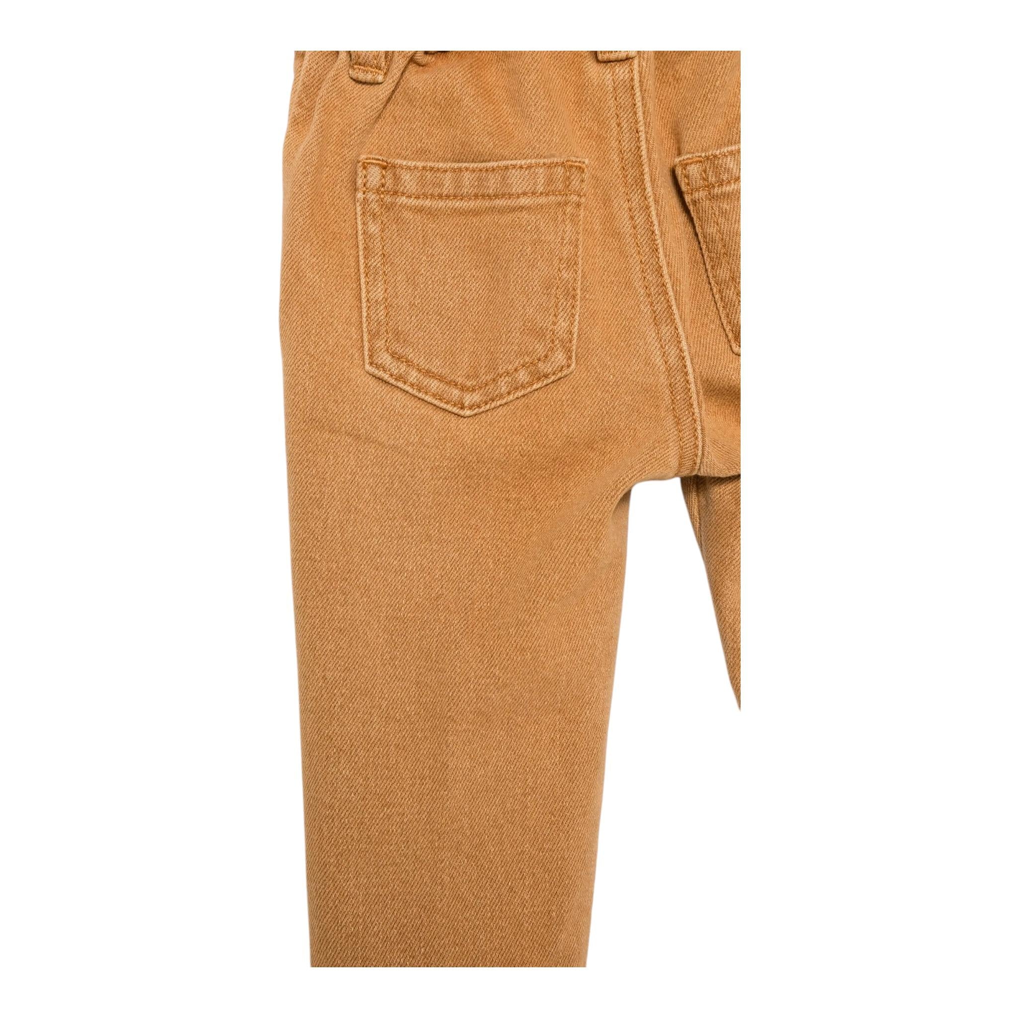MOSCHINO pantalone tinta unita con elastico in vita Cammello per Bambino MUP051 CAMMELLO MOSCHINO