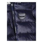 MOSCHINO giubbino tinta unita con zip e cappuccio Blu per Neonato MUS02Q BLU MOSCHINO