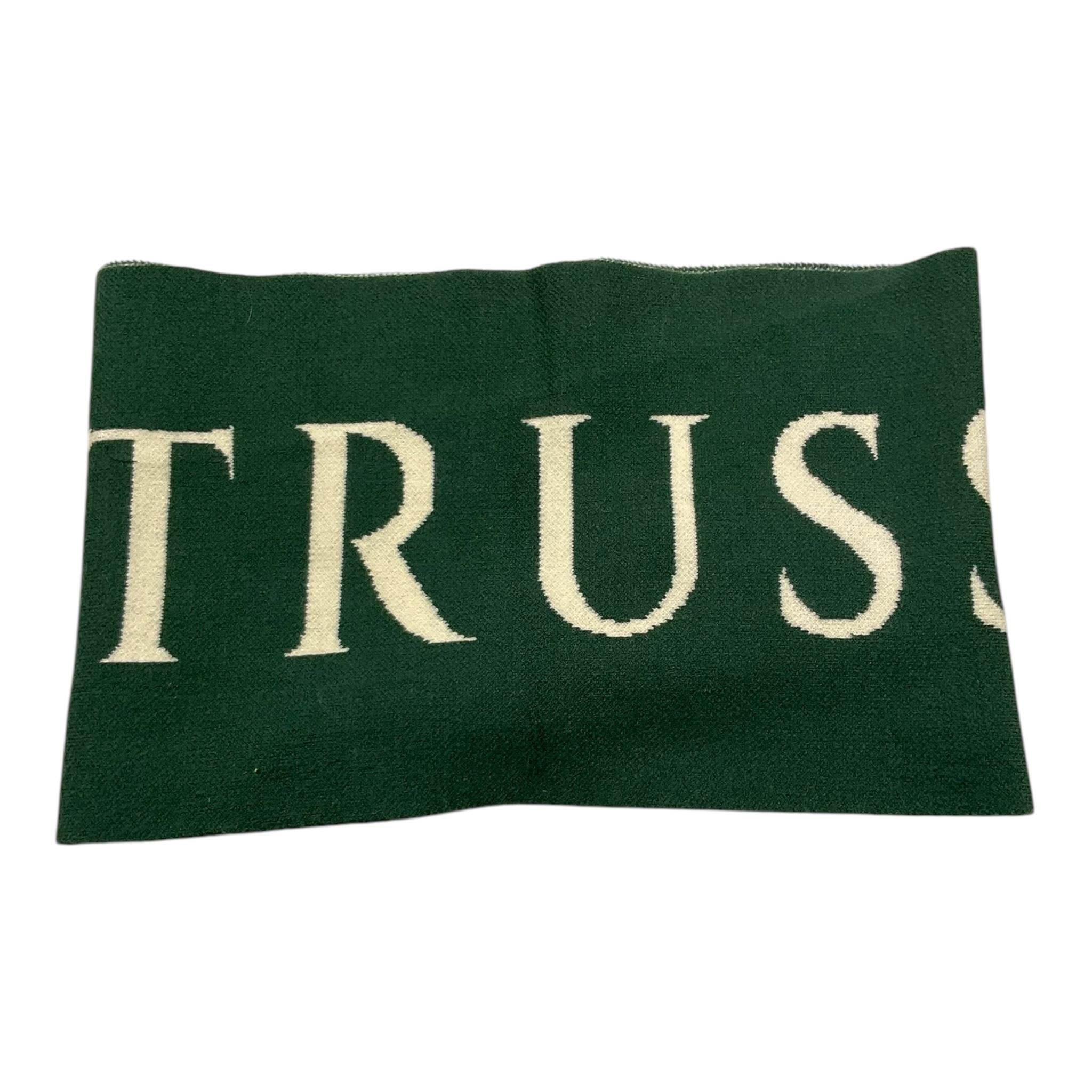 TRUSSARDI sciarpa tinta unita con logo Verde per Bambino TBA25055SC VERDE TRUSSARDI