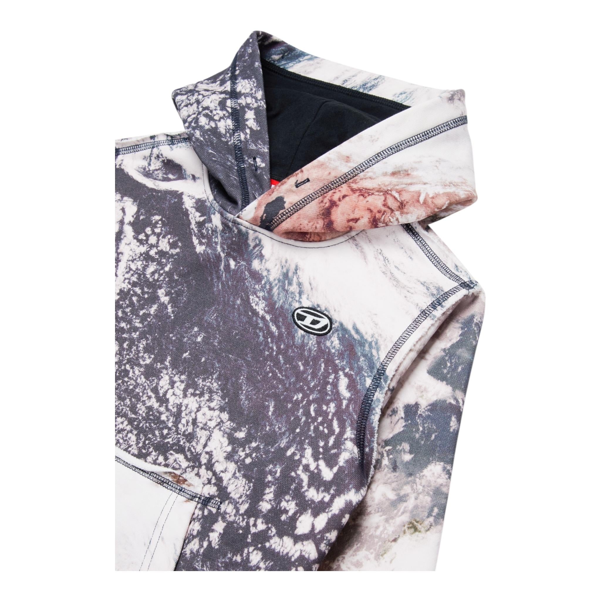 DIESEL felpa chiusa con cappuccio stampa fantasia Multicolor per Bambino J01995 MULTICOLOR DIESEL