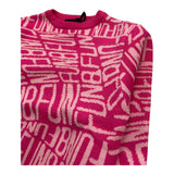 FUN & FUN maglia girocollo tinta unita con stampe in contrasto Fuxia per Neonata FNBSW15587NX FUXIA FUN & FUN