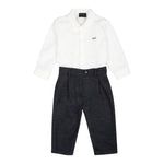 FAY completo camicia-pantalone Bianco per Neonato FVA520 BIANCO FAY