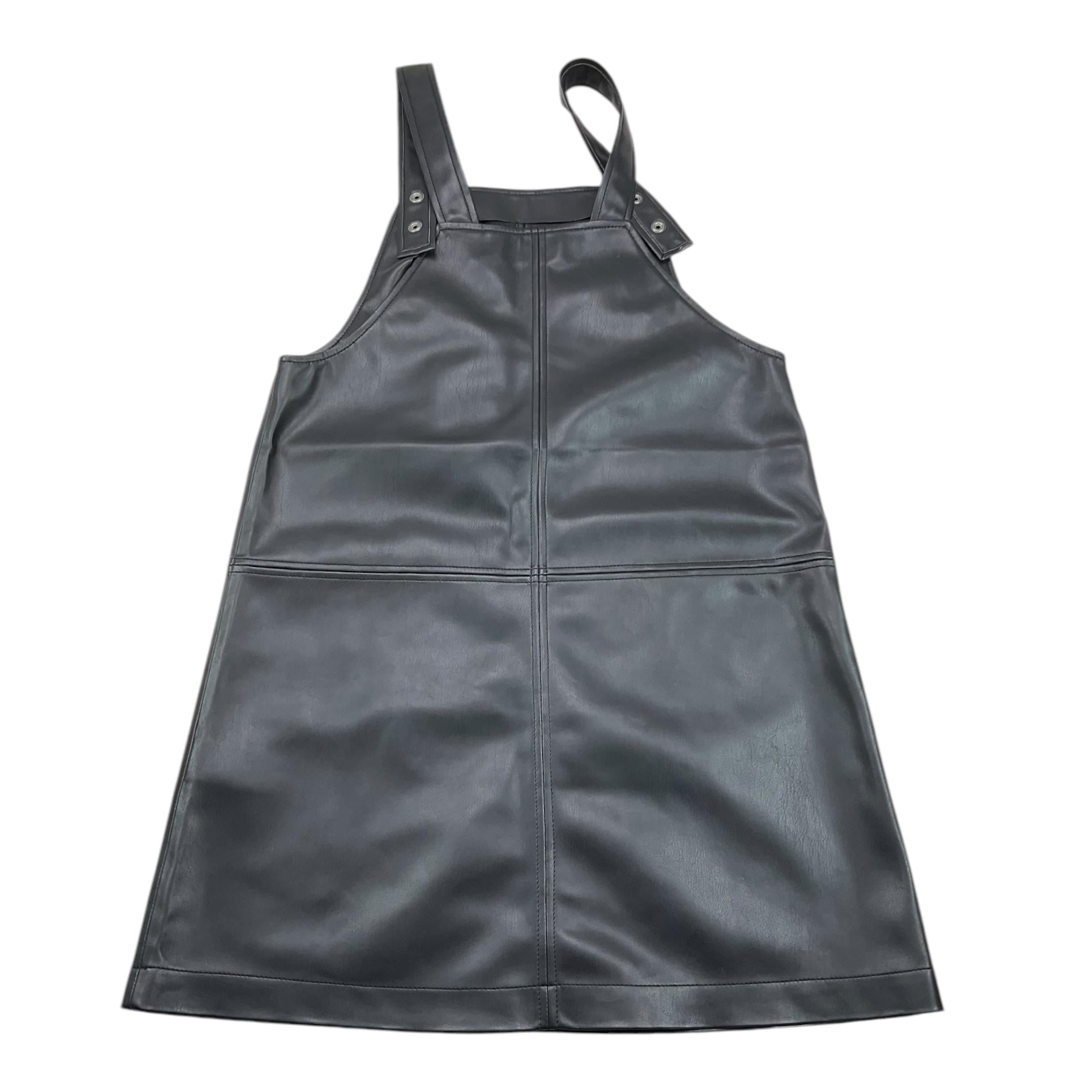 DIESEL salopette tinta unita in ecopelle Nero per Bambina J01937 NERO DIESEL