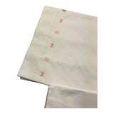 LE BEBE' set 3 pezzi lenzuola tinta unita cn ricami Bianco per Neonata LBG6004 BIANCO LE BEBE'