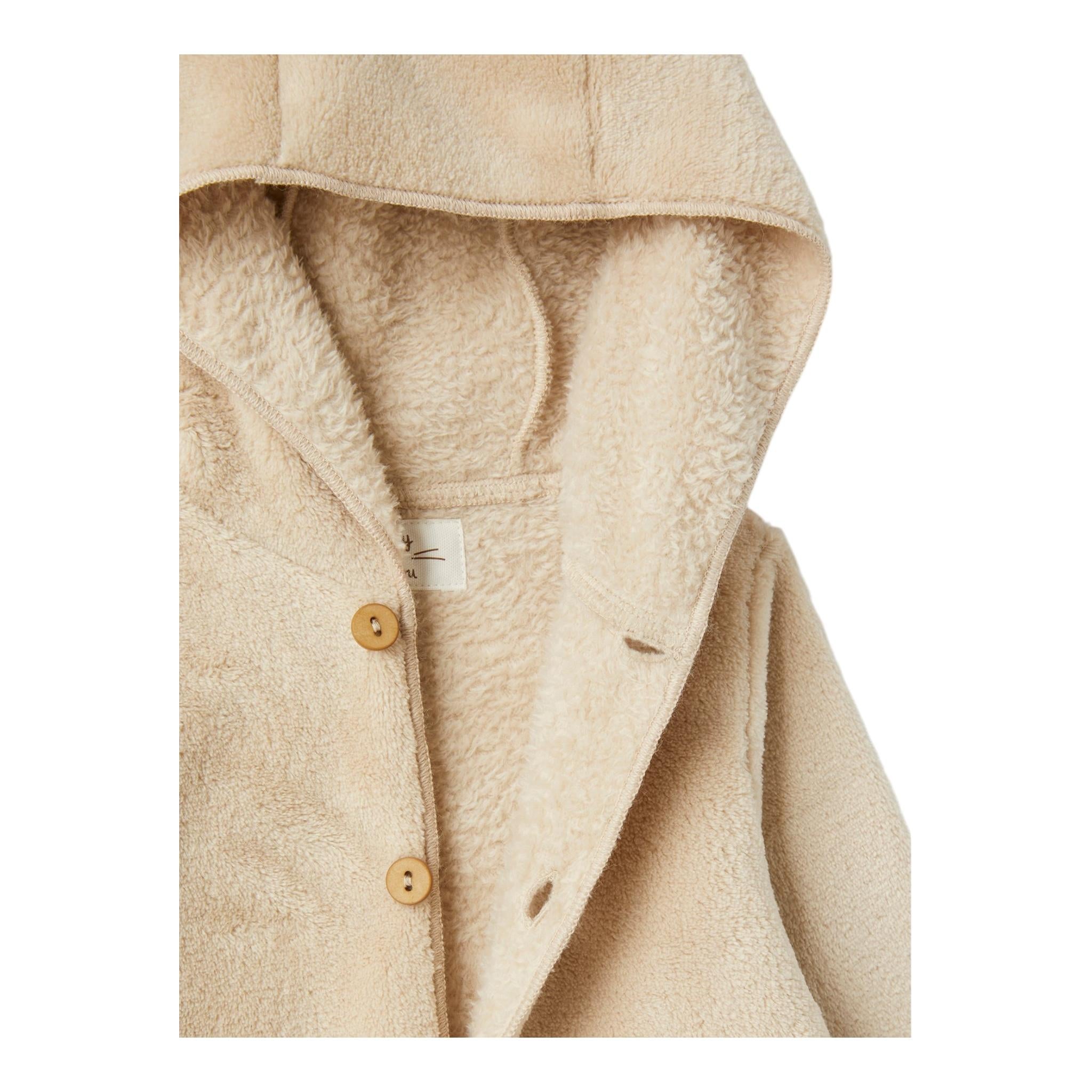 TEDDY E MINOU tutina manica lunga con cappuccio  Beige per Neonato I24TU029PE022 BEIGE TEDDY E MINOU