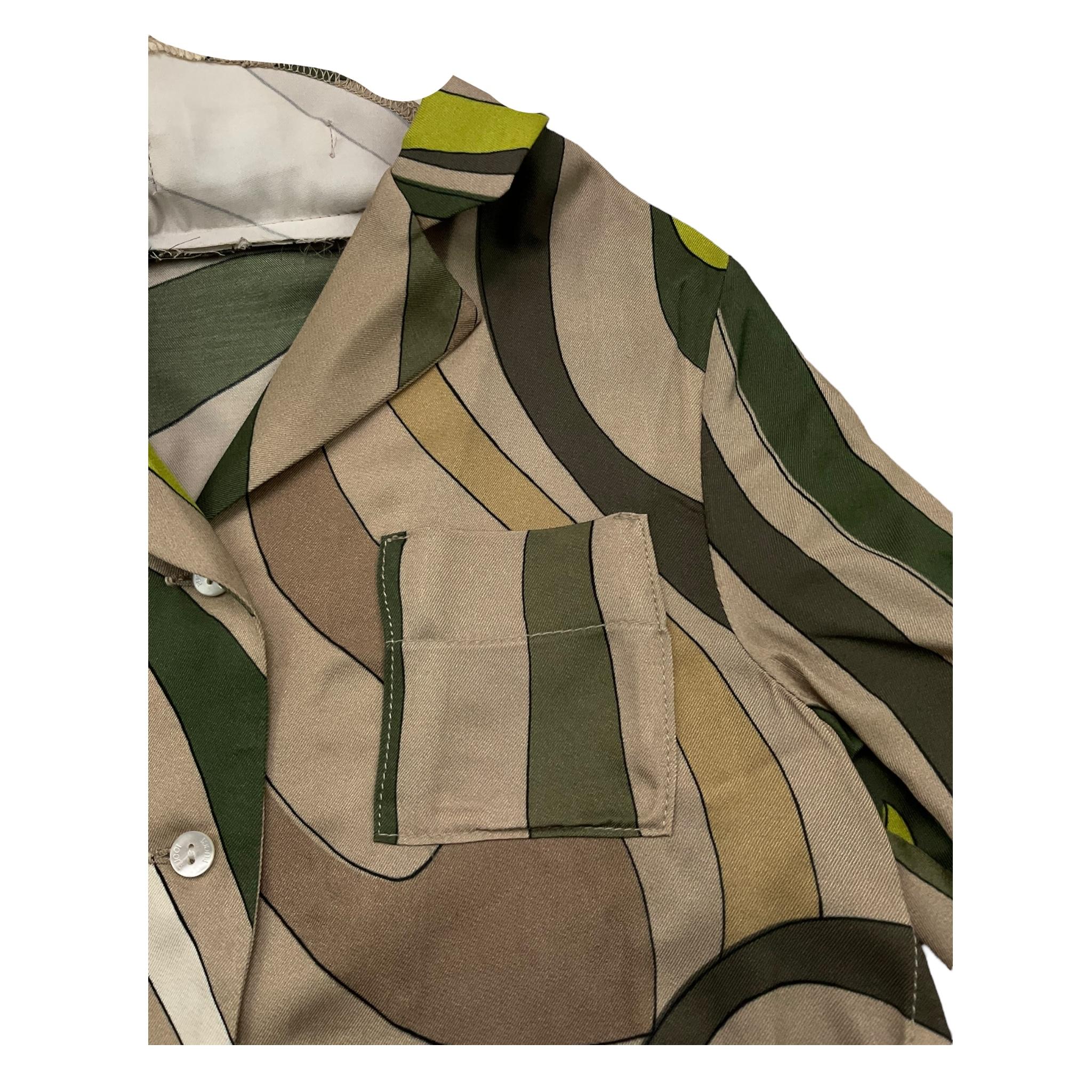 EMILIO PUCCI camicia manica lunga stampa fantasia cn taschino Multicolor per Neonata PS5A00 MULTICOLOR EMILIO PUCCI