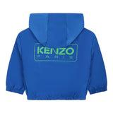 KENZO giubbino reversibile con zip e cappuccio Bianco/blu per Neonato K60171 BIANCO/BLU KENZO