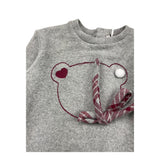 LE BEBE' maglia girocollo tinta unita Grigio per Neonata LBG6089 GRIGIO LE BEBE'