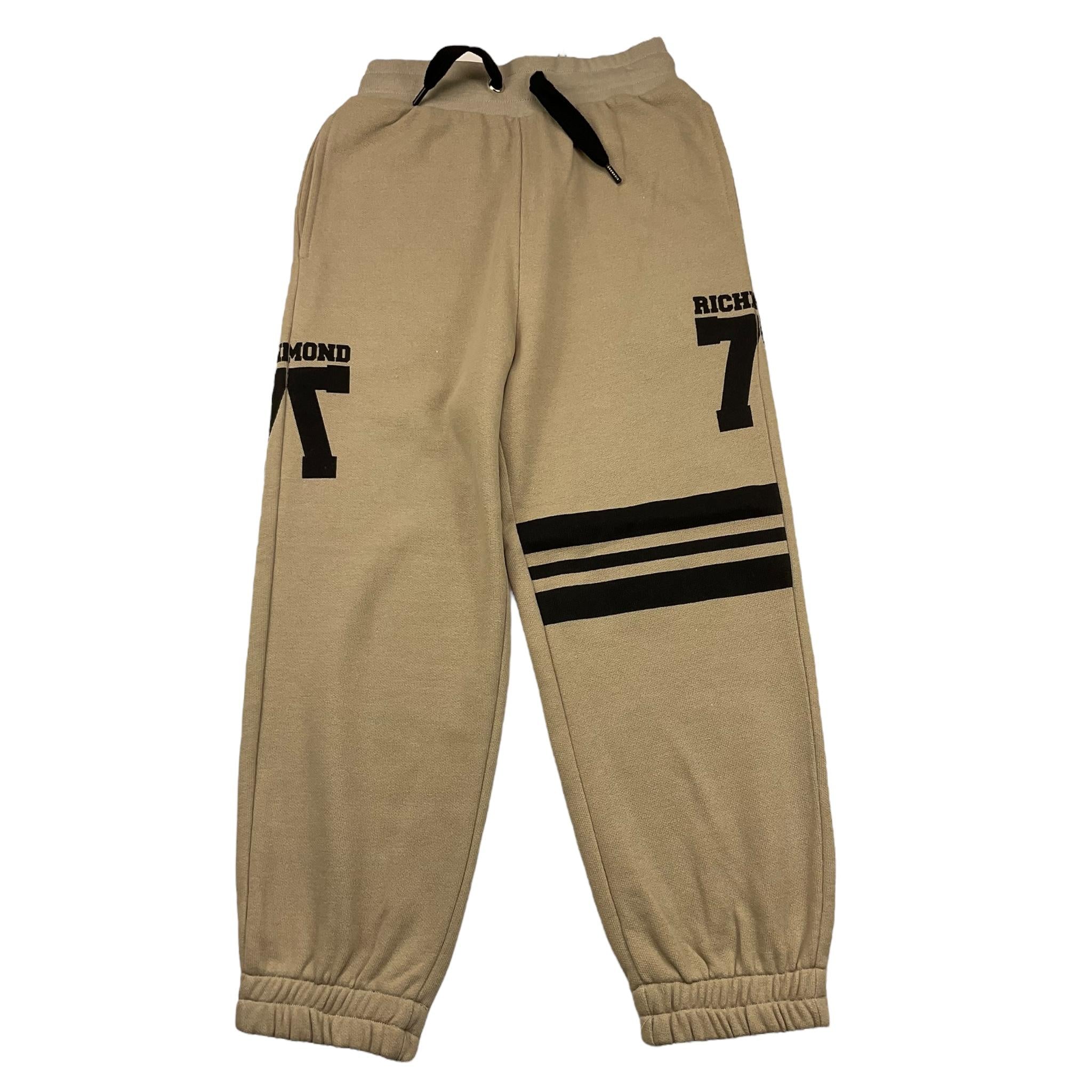 JOHN RICHMOND pantalone tuta tinta unita con stampa in contrasto Beige per Bambino RBA25117PA BEIGE JOHN RICHMOND