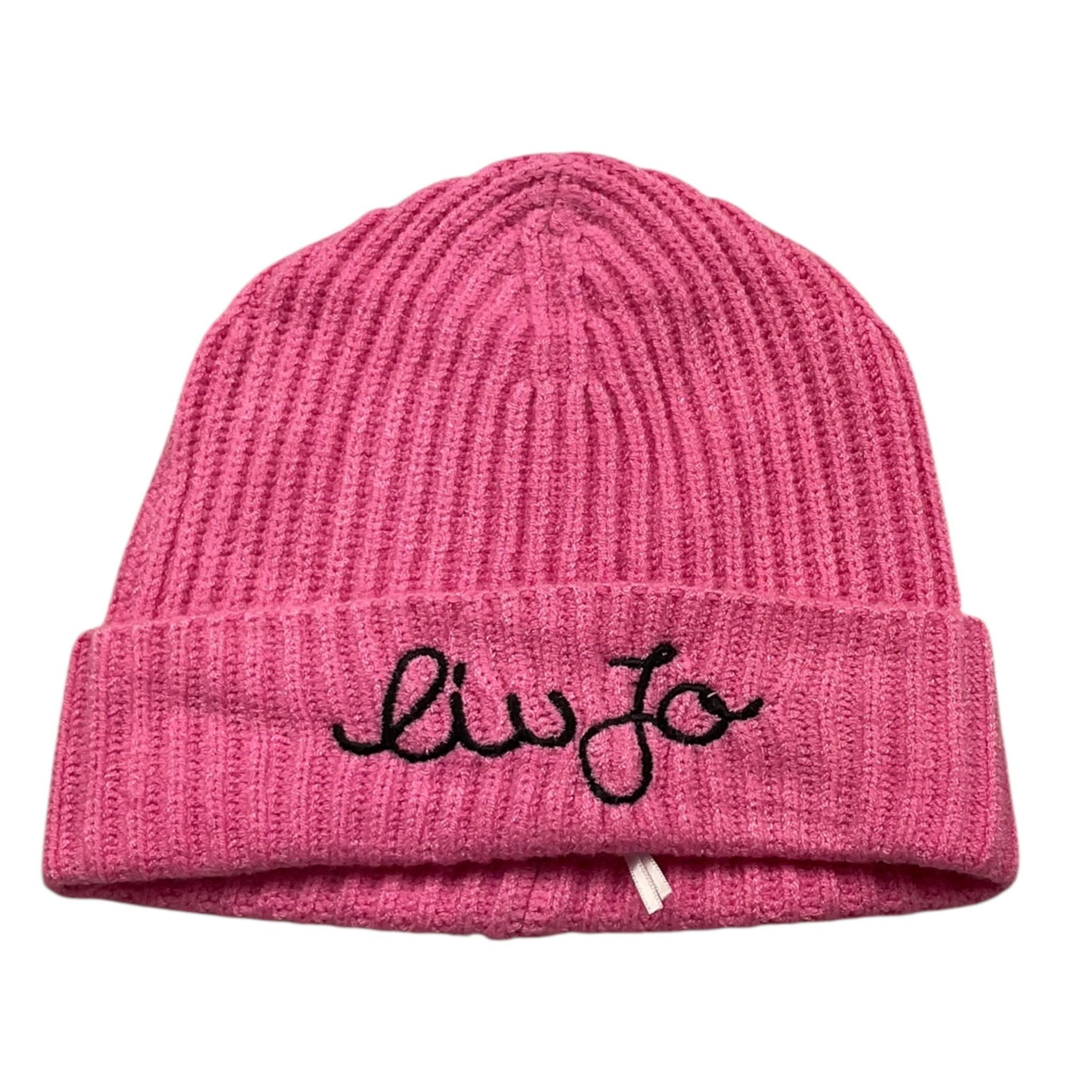 LIU JO cappello tinta unita con logo Rosa per Bambina KF4036 ROSA LIU JO