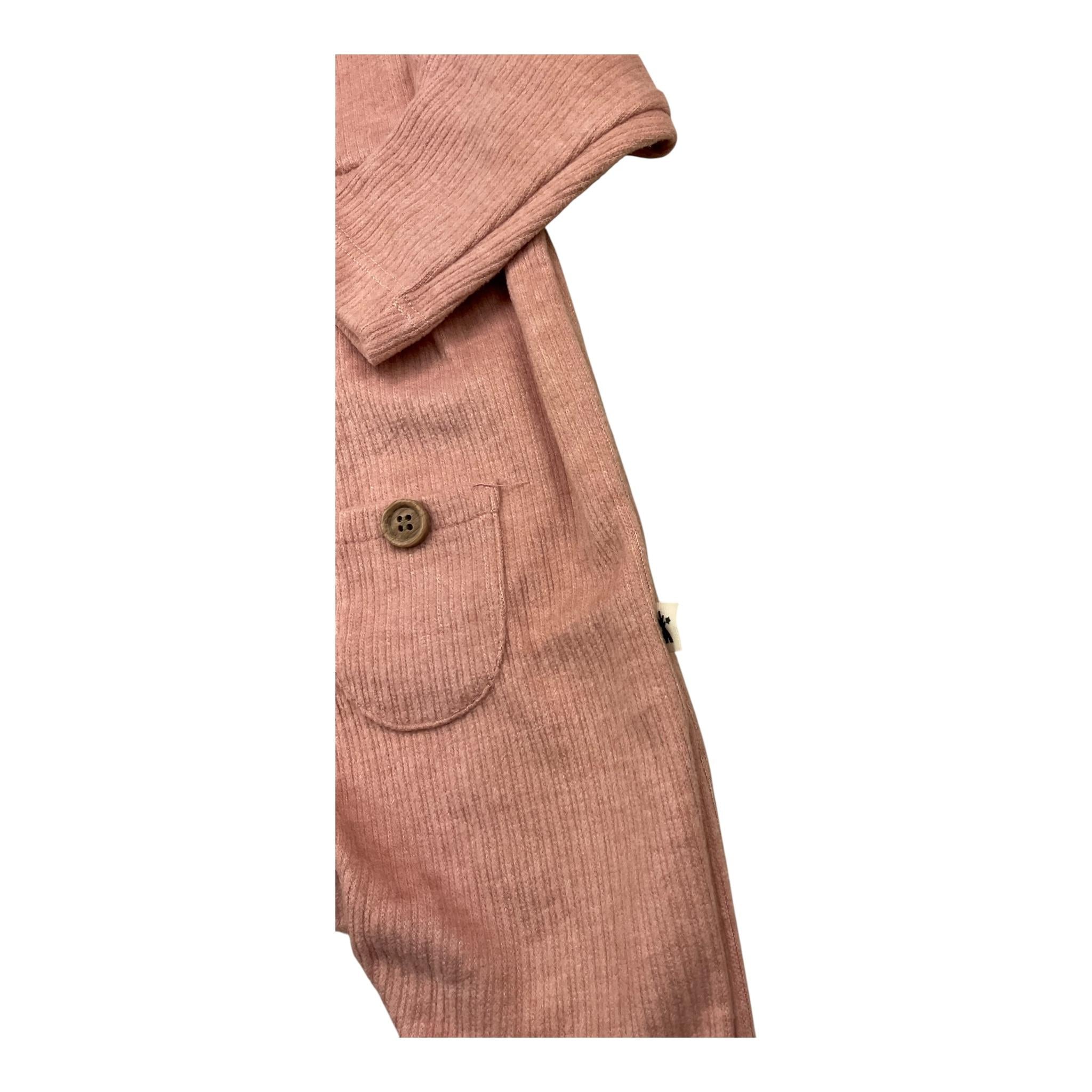 PETIT INDI tutina manica lunga tinta unita Rosa per Neonata AW24B0918 ROSA PETIT INDI