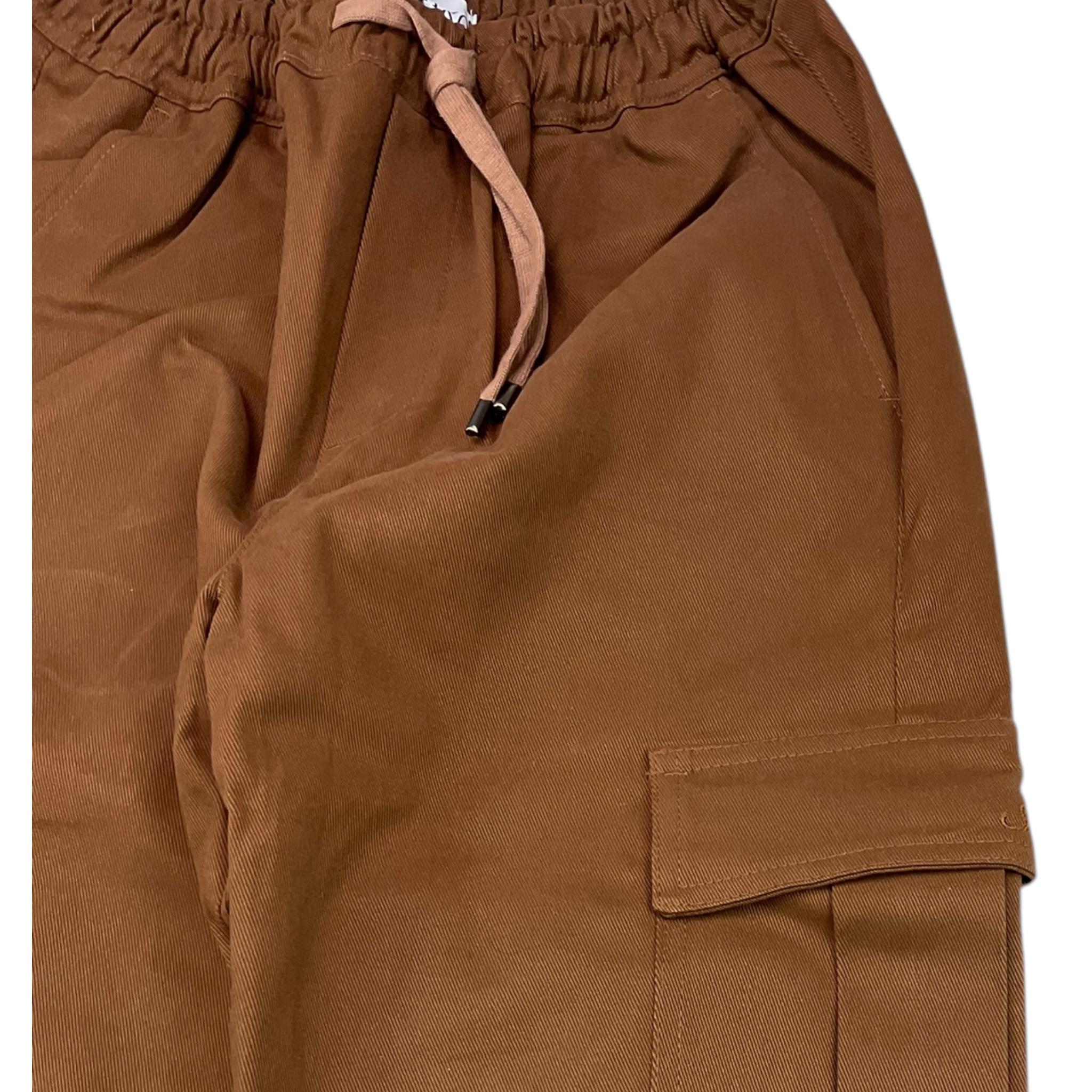 SHAKO' pantalone tuta tinta unita con elastico in vita Marrone per Bambino PSK1160J MARRONE SHAKO'