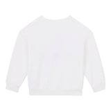 DOLCE & GABBANA felpa tinta unita girocollo con stampa Bianco per Bambino L5JW5D BIANCO DOLCE & GABBANA