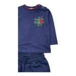 TRUSSARDI completo 2 pezzi shirt-pantalone tinta unita Blu per Neonato TIA25044CJ BLU TRUSSARDI