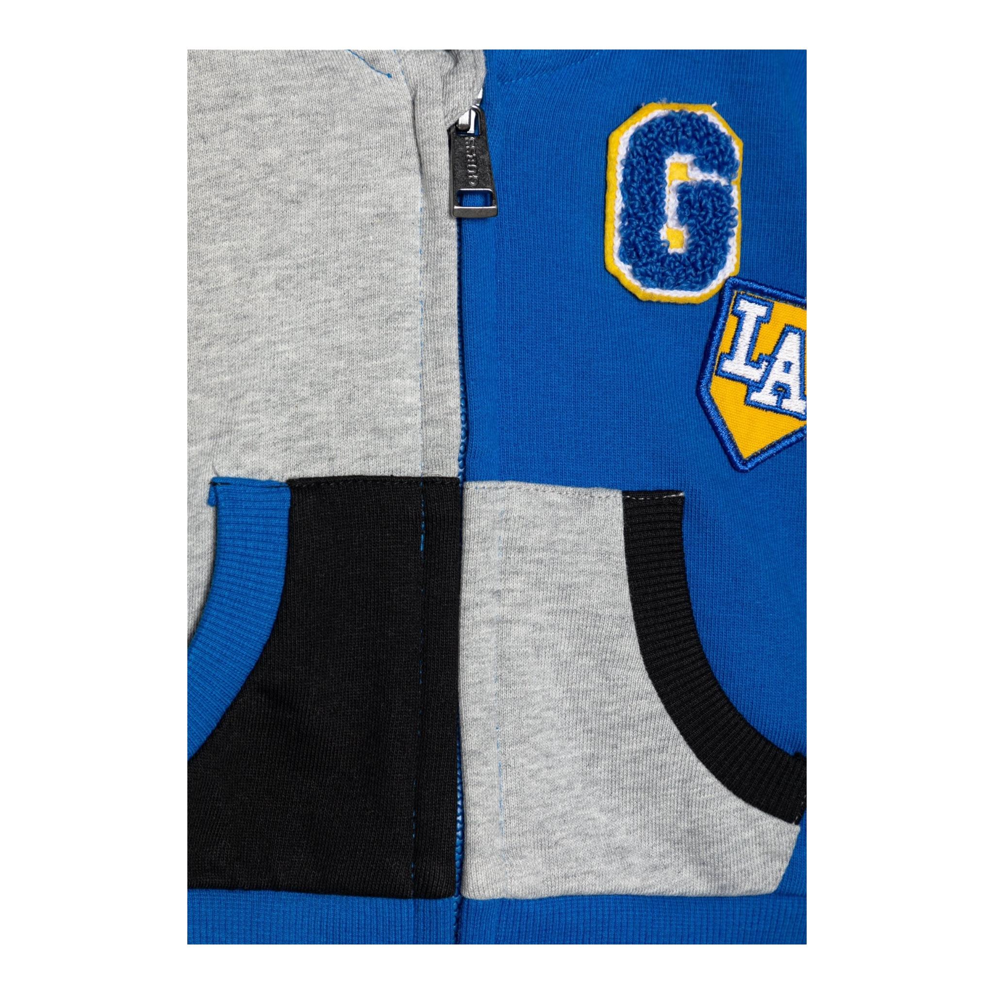 GUESS completo 2pz felpa con zip-pantalone Blu per Neonato I4YG06KA6R3 BLU GUESS