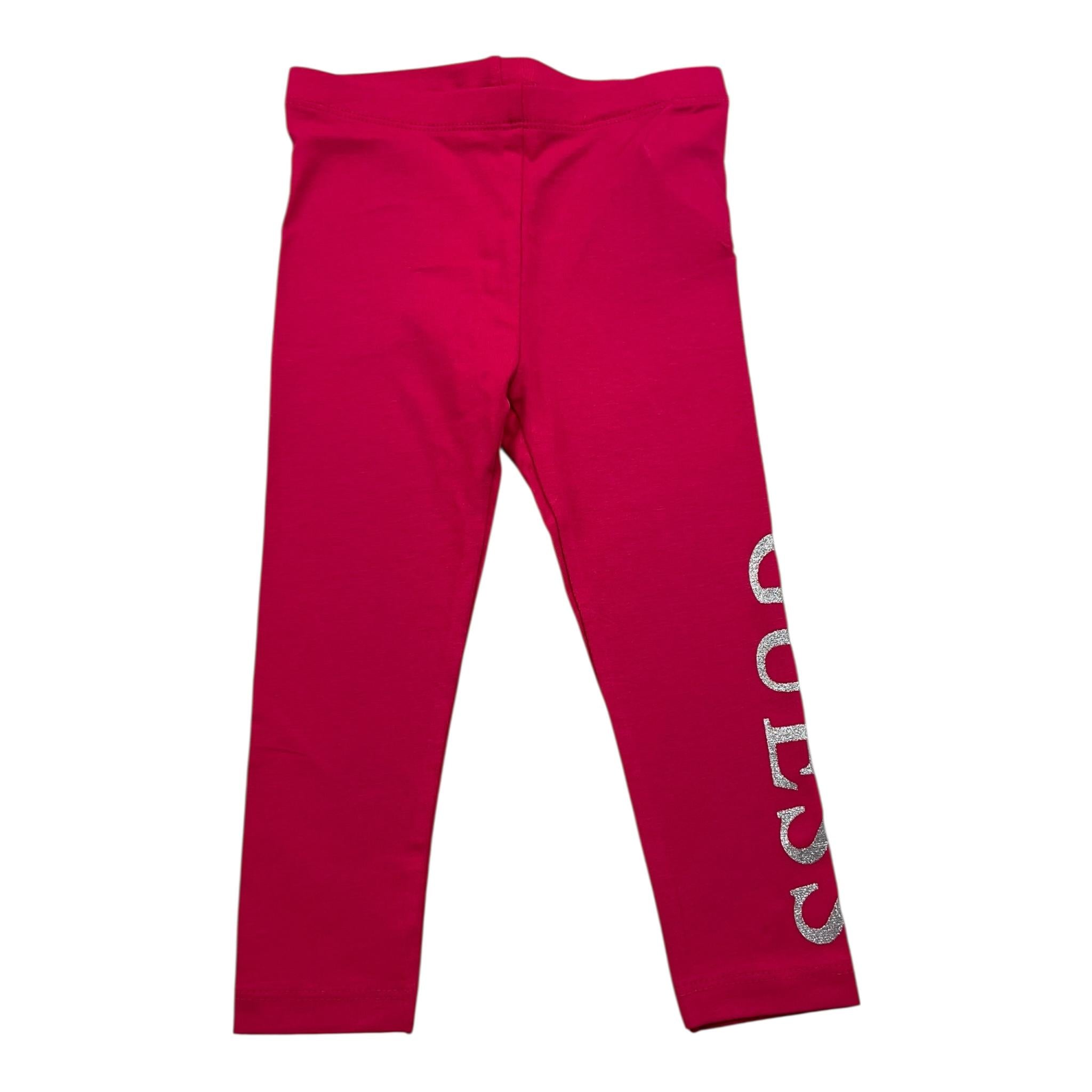 GUESS leggins tinta unita con logo Fuxia per Neonata K3YB01K82K0X FUXIA GUESS