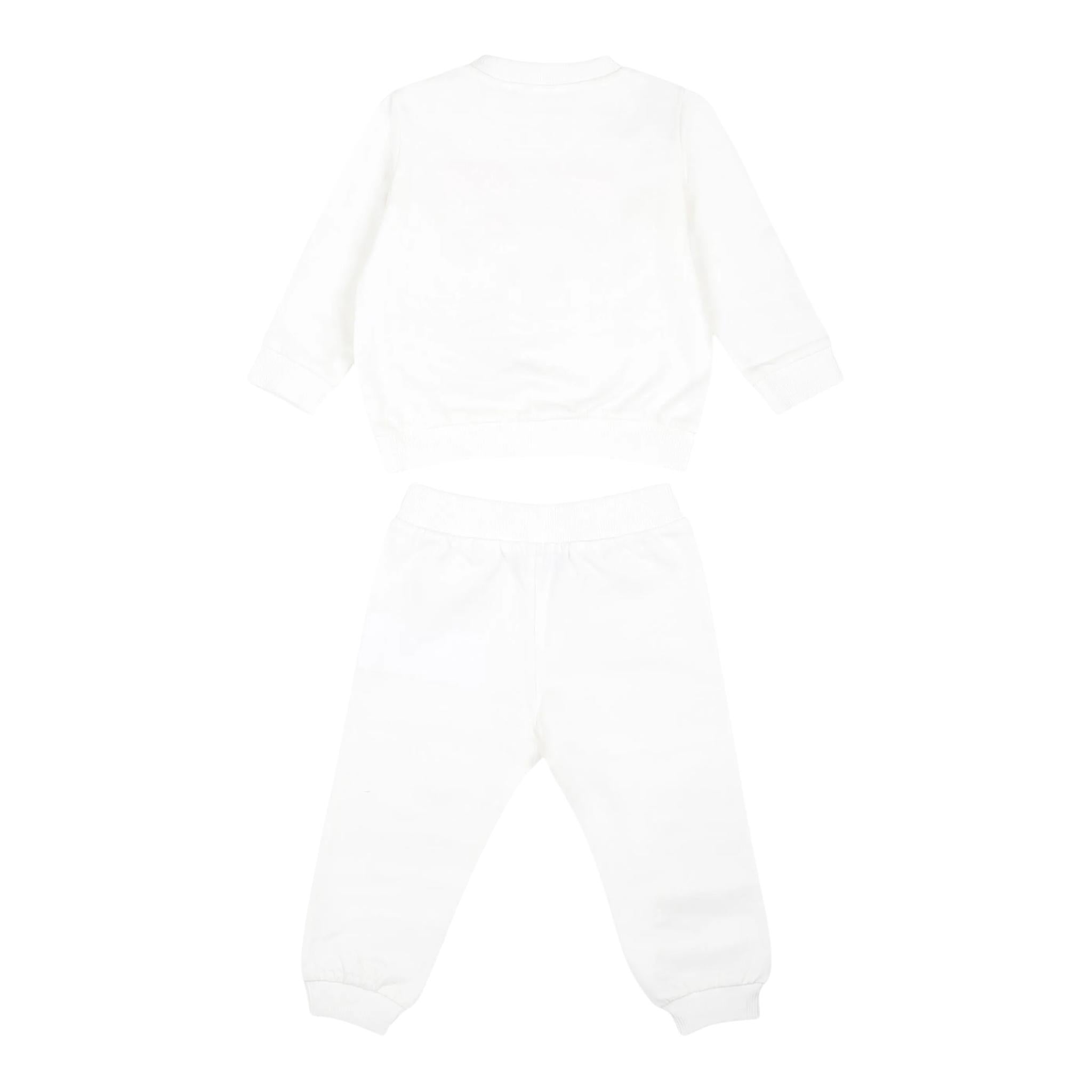 MOSCHINO completo 2 pezzi felpa-pantalone tinta unita Rosa per Neonata MUK051A ROSA MOSCHINO