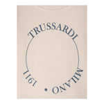 TRUSSARDI felpa tinta unita girocollo con stampa Beige per Neonato TIA24O82FE BEIGE TRUSSARDI