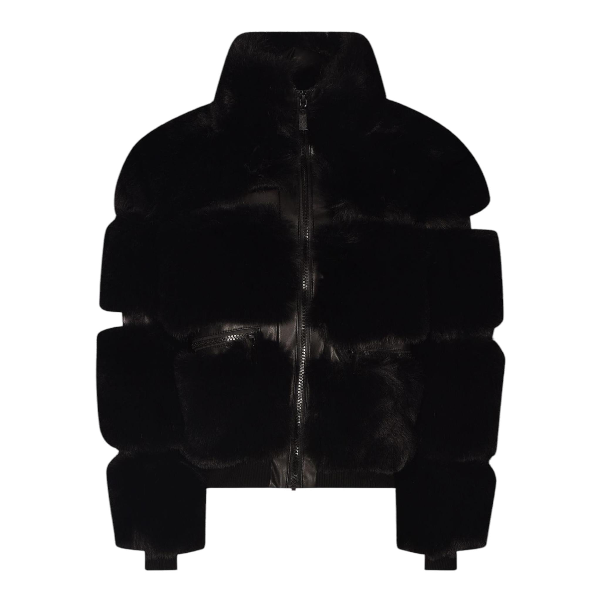 FUN & FUN pelliccia tinta unita con zip Nero per Bambina FJJK00096 NERO FUN & FUN